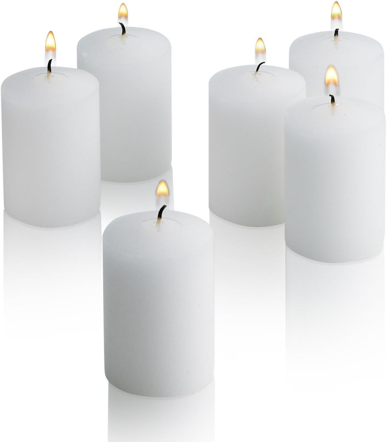 Waxations Votive Candles White Unscented 15 Hour Burn Time Set of 36