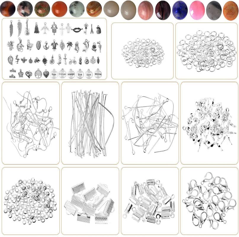 Image of DIY Crafts 900X Pcs Kit, DIY Hobby Kit, Accessories for Ring Jewellery Making, Bracelet Making Kit Jewelry Neclace, Brace (900X Pcs Kit, DIY Hobby Kit)