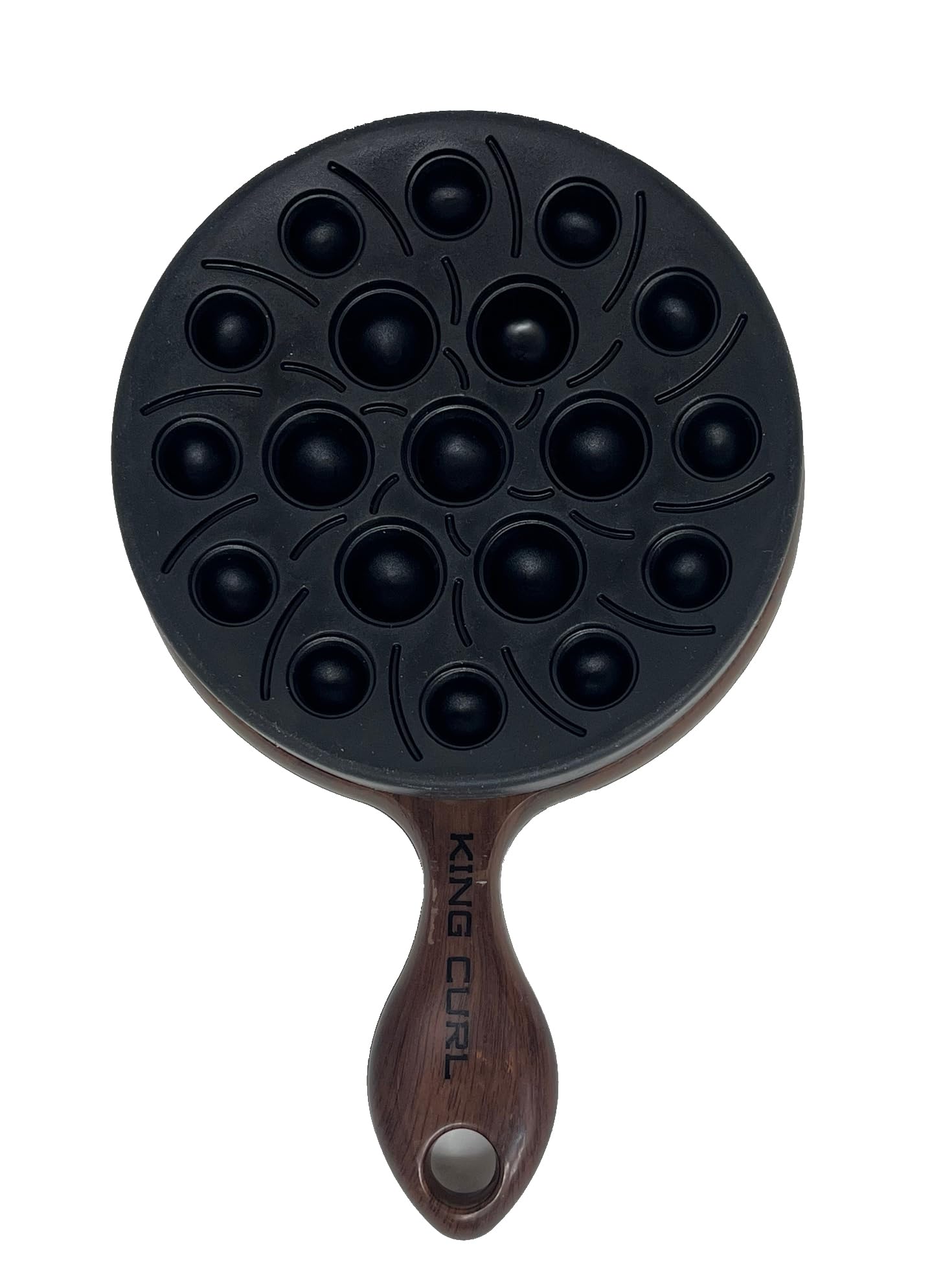 The Branch King Curl Premium Luxury Twist + Curl Styler Brush Comb for Afro Curls, Hair Wave Tool (Black)