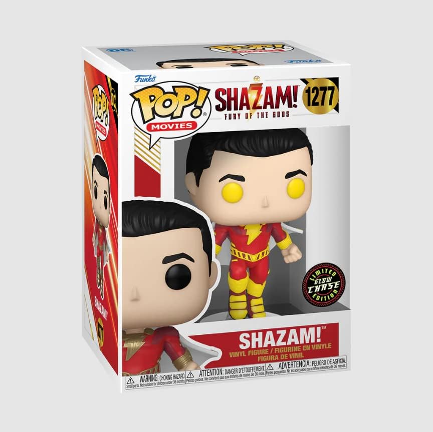 Funko Pop! Movies: Shazam 2- 1/6 Odds for Rare Chase Variant, Glow In the Dark, Collectable Vinyl Figure, Gift Idea - Image 5