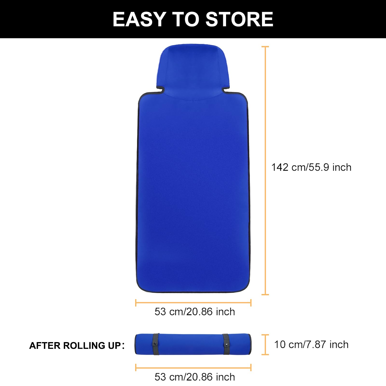 INFANZIA Coprisedili impermeabili di alta qualità, 2 pezzi, protezione per sedili auto, in neoprene, misura universale, 100% lavabile, rimovibile, antiscivolo, antiscivolo, per palestra, allenamento