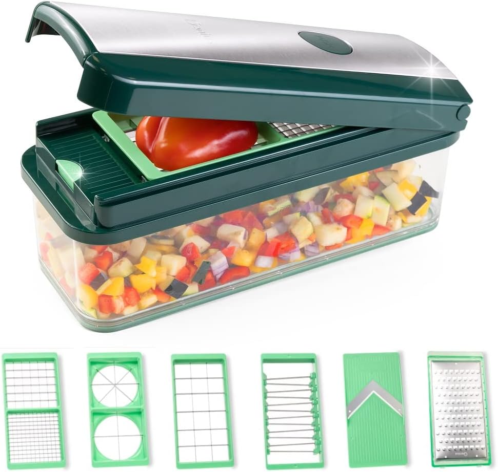 Genius Nicer Dicer Chef 18 Teilig Genius Nicer Dicer Chef 9-teilig + Tomaten-Gemüse-Schneider - für die