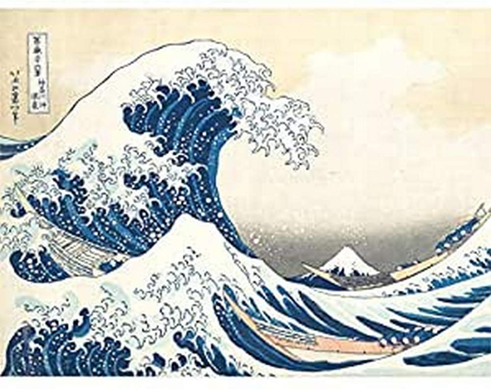 Wee Blue CooHokusai Great Wave off Kanagawa Wall Art Print