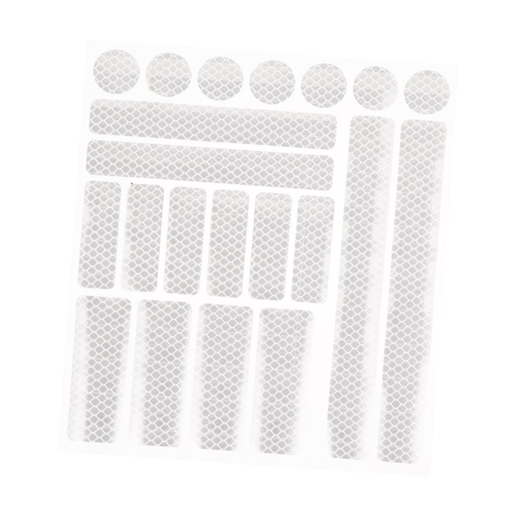 BESPORTBLE 1 Sheet Bike Reflective Strips Durable Cycling Warning Stickers for Bicycles Scooters Material Enhanced Night Visibility Self Adhesive Safety