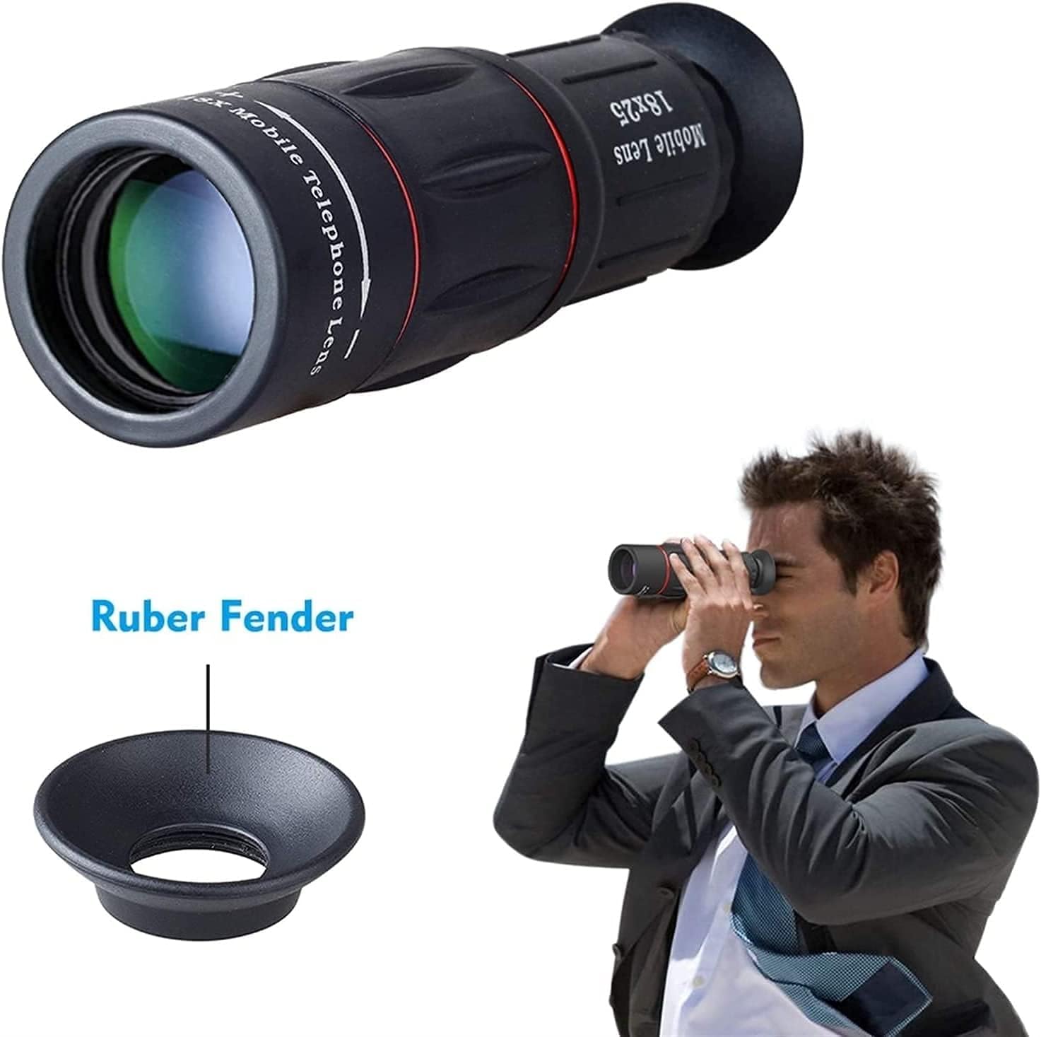 Phone Lens Phone Camera Lens, High Power Monocular with Smartphone Holder & Tripod,for Bird Watching, Camping, Hiking image 3