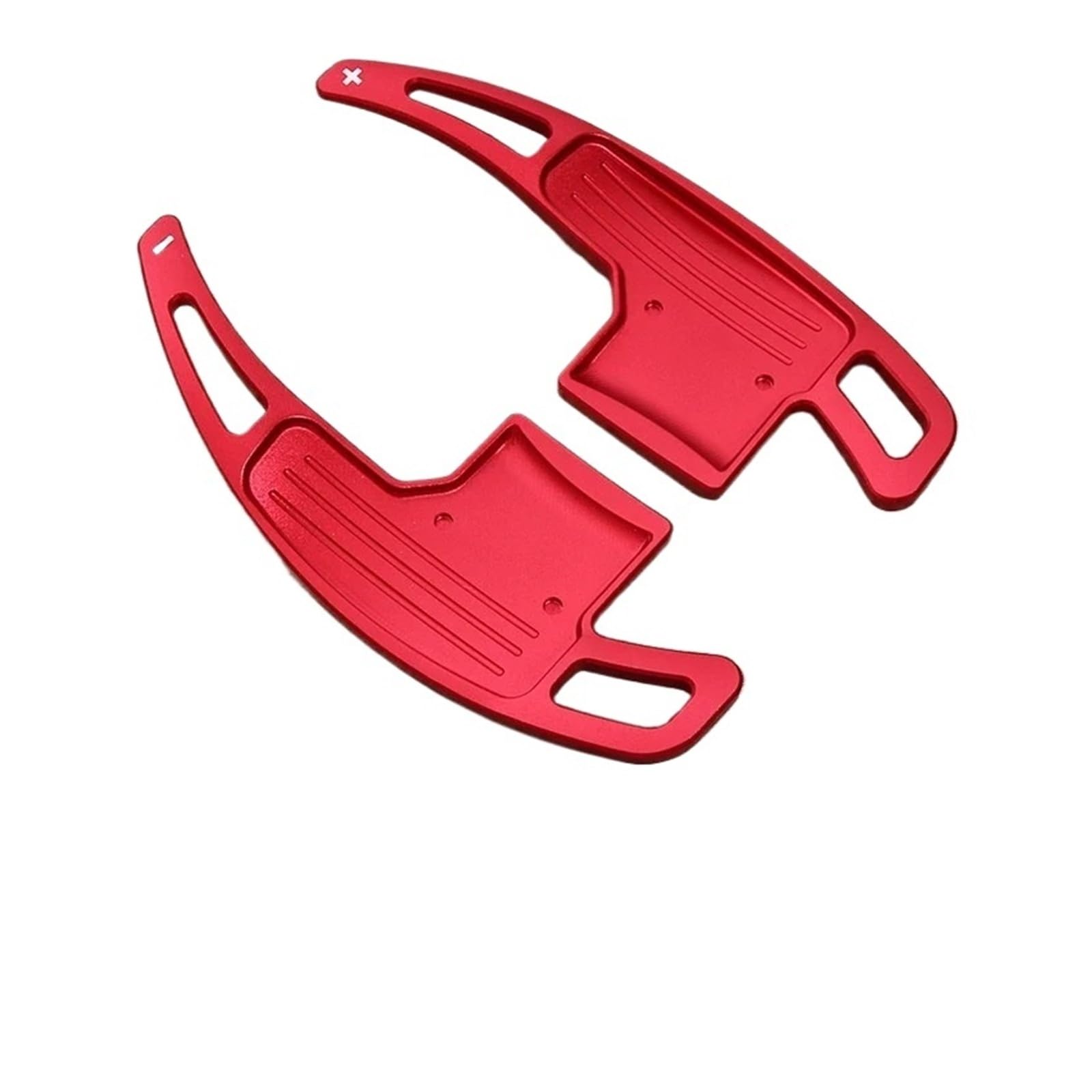 Xxiucj Car Paddle Shifter Extensions for Mustang 15-23 Steering Wheel Gear Shifters Paddle Extension Aluminum Alloy Cover(Red)
