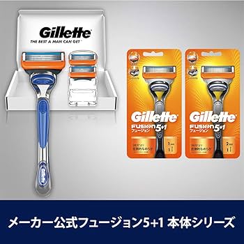 Amazon.co.jp: ジレット フュージョン5+1 マニュアル 髭剃り