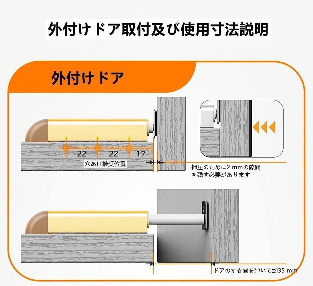 Amazon.co.jp: ドア吸 アルミキャビネット引き出し用リムーバー 引き手 