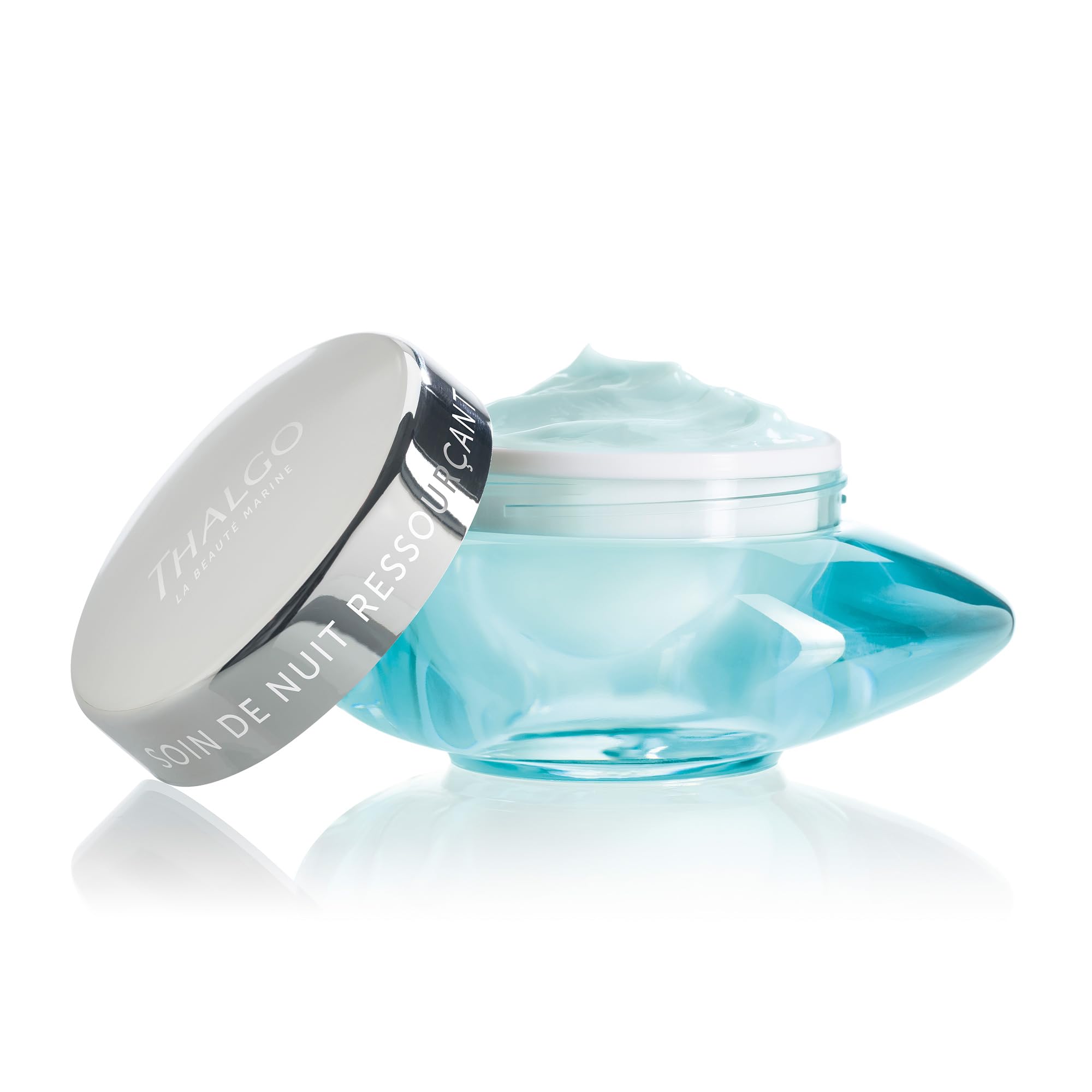 THALGO Revitalisierende Nachtcreme 50 ml – Feuchtigkeitsspendende Nachtpflege mit Hyaluronsäure & Meerwasser-Konzentrat – Regenerierende Pflege für normale bis trockene Haut