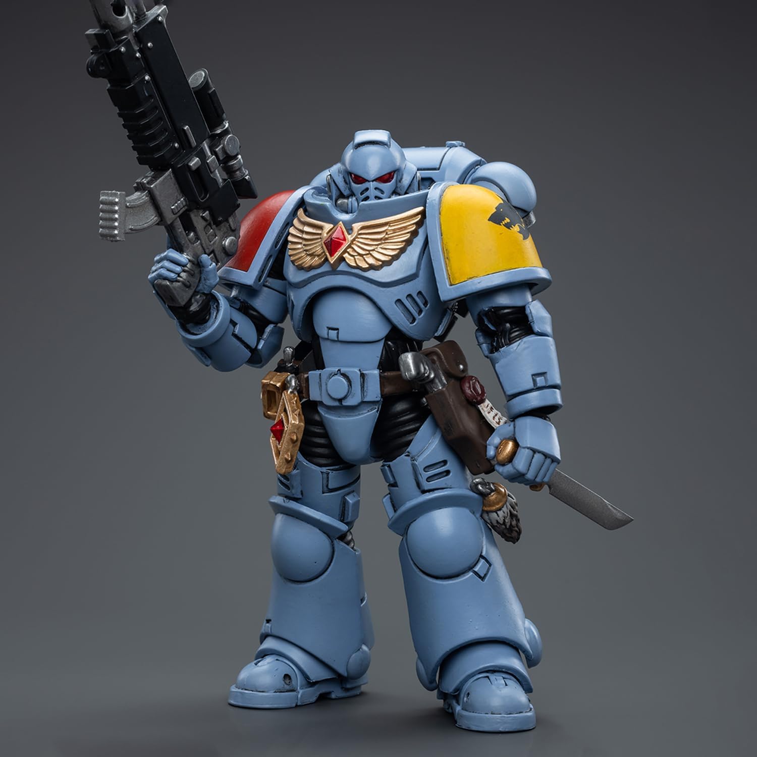 JOYTOY Warhammer 40k 1/18 Action Figure, Space Wolves Intercessors, 4.72" Collectible Birthday Gifts Posable Model 15Age+,JT6625