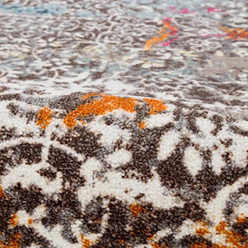 image for Decomall Vienna Vintage Distressed Medallion Bohemian Area Rug for Liv