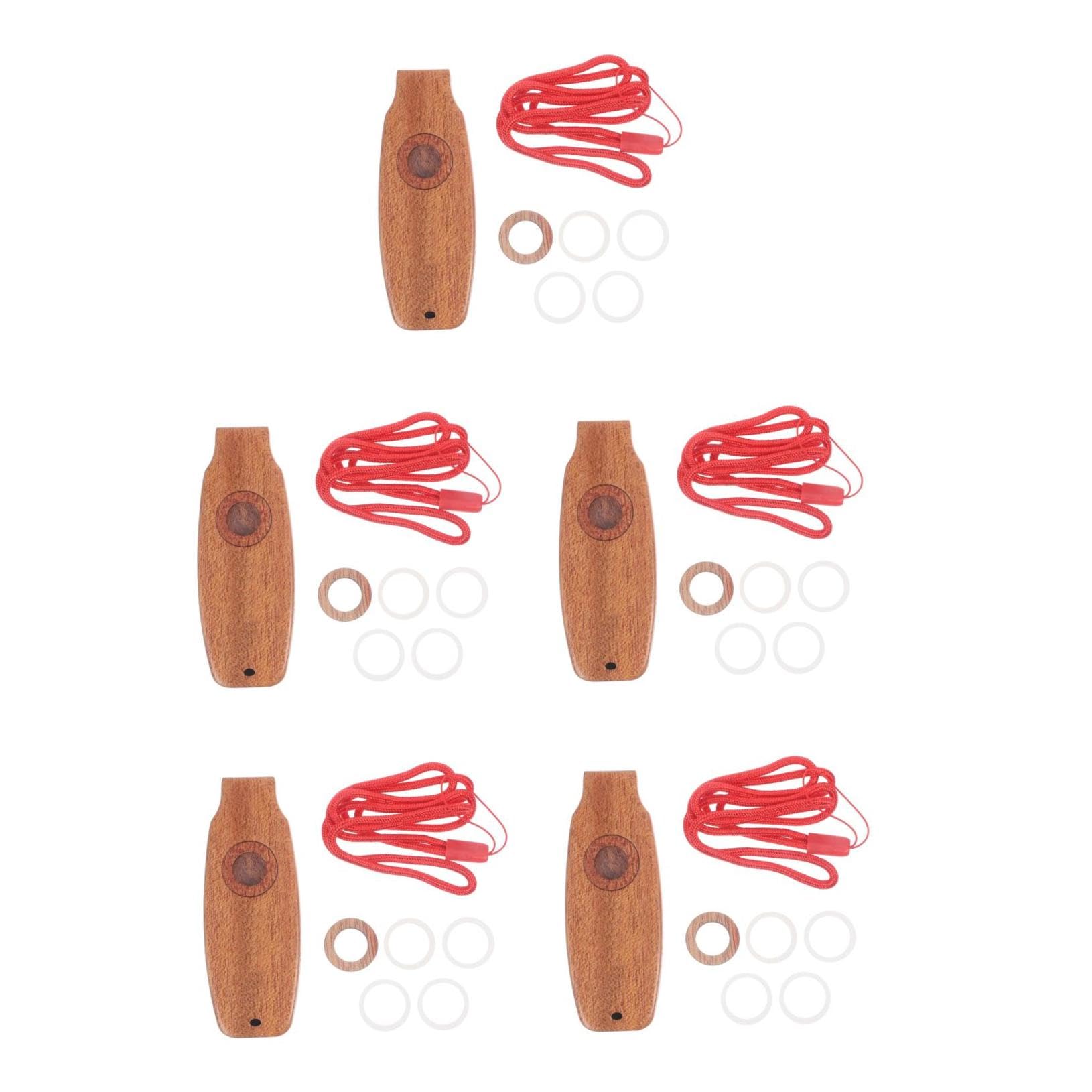 Toyvian 5pièces Kazoo Musical Pour Débutants Et Adultes Instrument De Musique Portable Compatible Guitare Et Ukulélé Pour Les Âges Couleur De Corde Aléatoire
