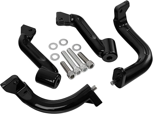 Miniatura 3 de XFMT Soporte de montaje para estribo de motocicleta para Harley Touring Road King Street Glide Electra Glide Road Glide 17-23