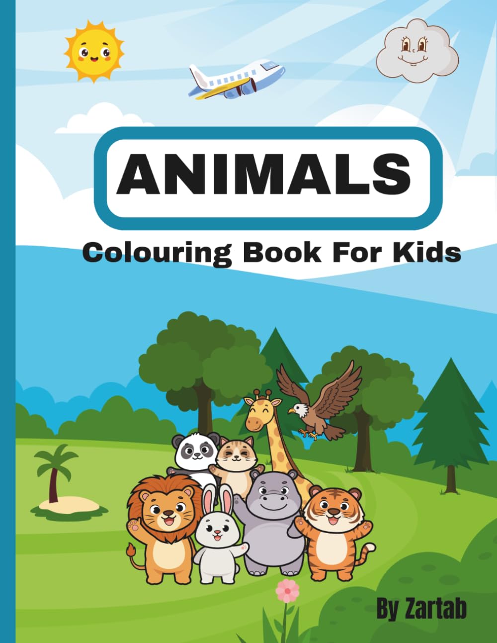 ANIMALS: COLOURING BOOK FOR KIDS