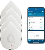 Vista 24 de Moen White Flo Detector de fugas de agua inteligente, alarma con sensor de agua para el hogar, paquete de 3, 920-005