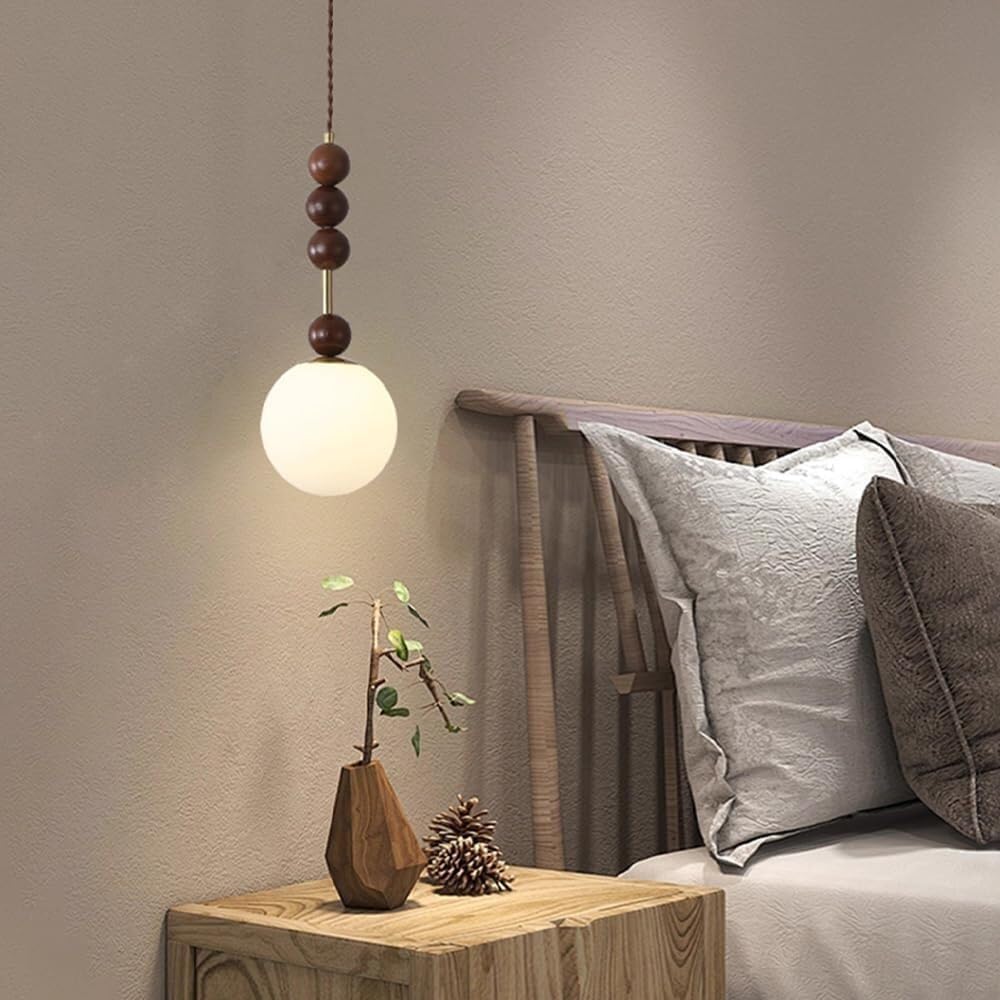 Lampadario a sospensione industriale a 1 luce, lampadario globo