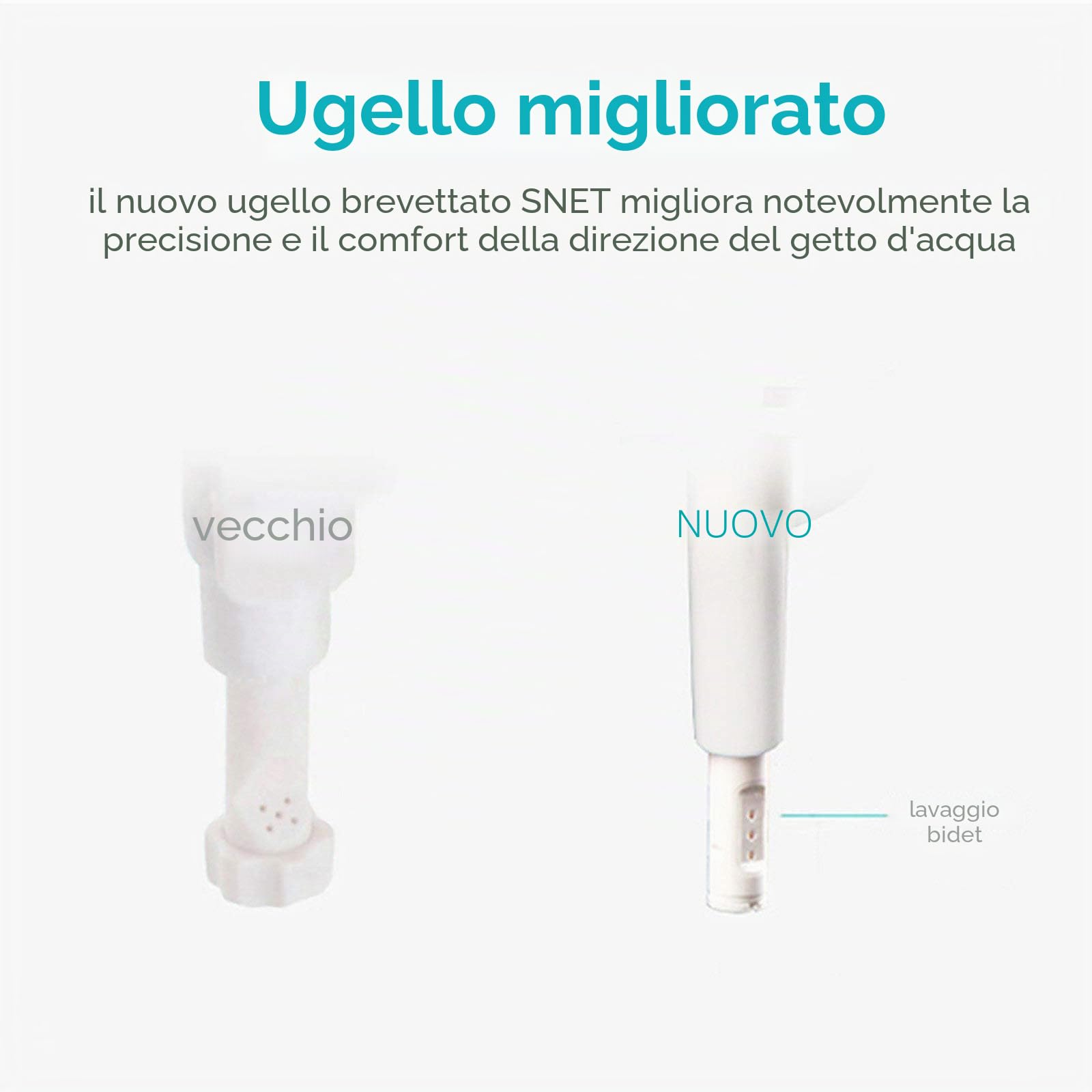 Bidet spray per acqua dolce calda e fredda, attacco per sedile WC sinistro con ugelli autopulenti, controllo della pressione dell'acqua, bidet non elettrico per un bagno lussuoso e igienico