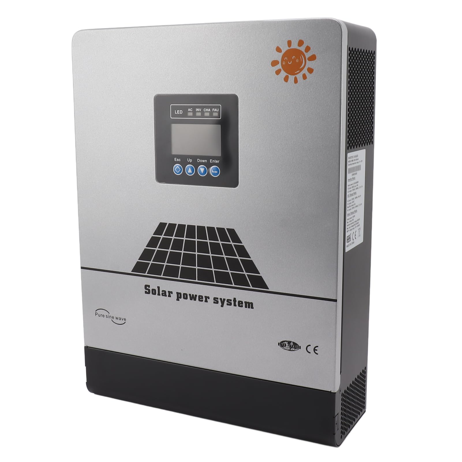 3000WInverter, High Frequency 24VDC to 220VAC, MPPT Solar Controller, Built-in Inverter for House Outdoor