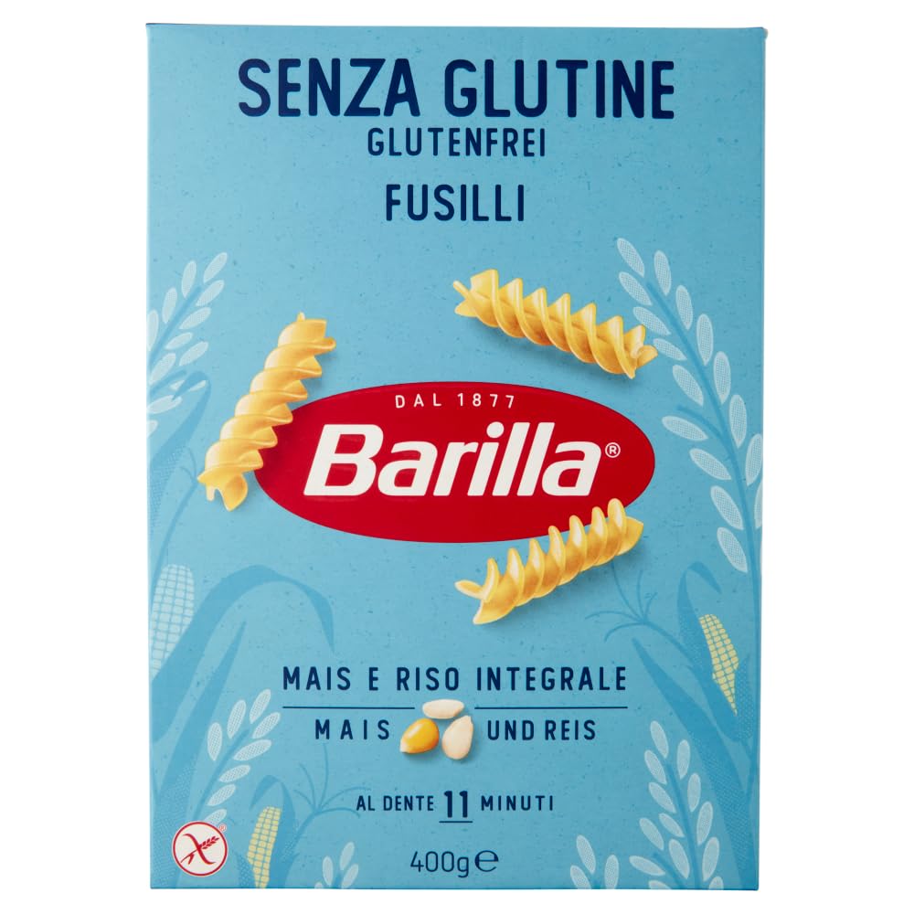 TESTPAKET Barilla senza Glutine Glutenfrei pasta nudeln 20 x 400G + Beni Culinari Kostenloser Schlüsselanhänger