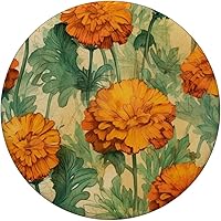 Vista 3 de PopSockets PopGrip estándar con diseño de flor de caléndula