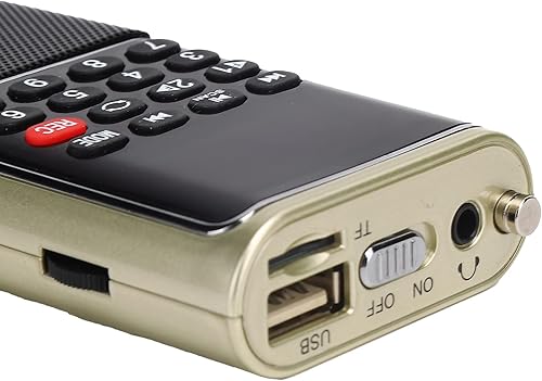 Miniatura 6 de L338 Radio FM portátil, tamaño pequeño, fácil de llevar, soporte de tarjeta de memoria U disco, con chip de radio avanzado, para uso doméstico