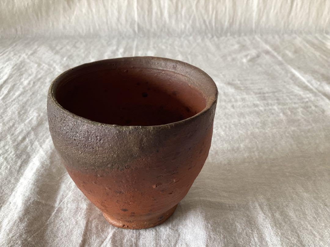 森岡成好 南蛮焼締め ぐい呑み 酒器 森岡成好 南蛮焼締め ぐい呑み 酒器