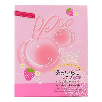 Amazon.co.jp: あまいちごうさぎちゃん いちご 蒸しケーキ 20個
