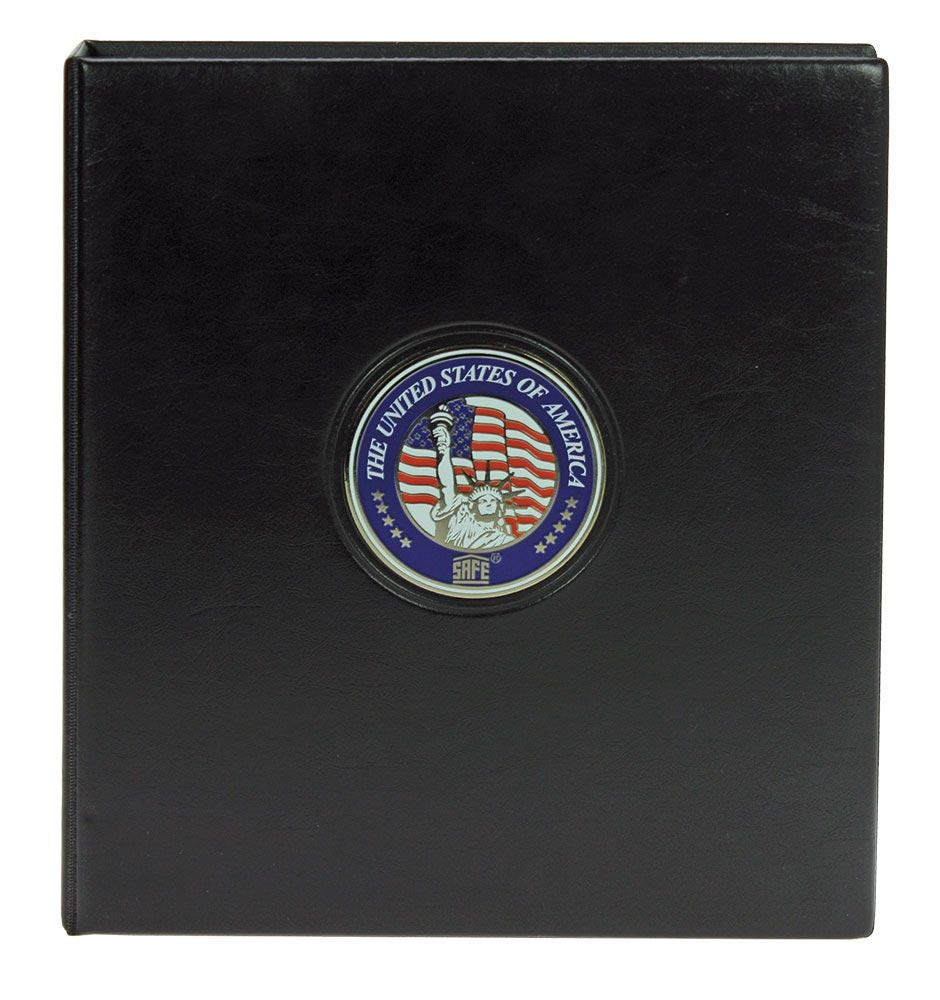 SAFE 7349 raccoglitore monete USA per 88 monete | 4 fogli portamonete da collezione inclusi | placca 3D | 235 x 265 x 45 mm