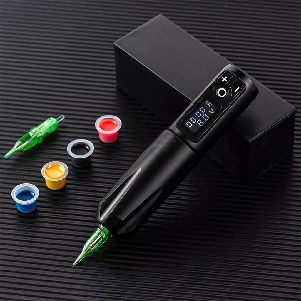 Portable Tattoo Pen Machine Lithium Battery Power Supply Block 1650mAh LED Digital Display Equipment