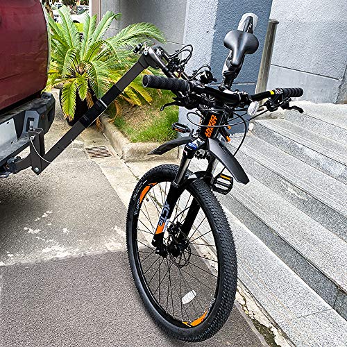 ZESUPER 4-Bike Rack Deluxe Locking Heavy Duty Bicycle Carrier for Cars, SUVS, Trucks, Vans and Minivans with a 2'' Hitch Receiver Rack Hitch Mount - Thumbnail 4
