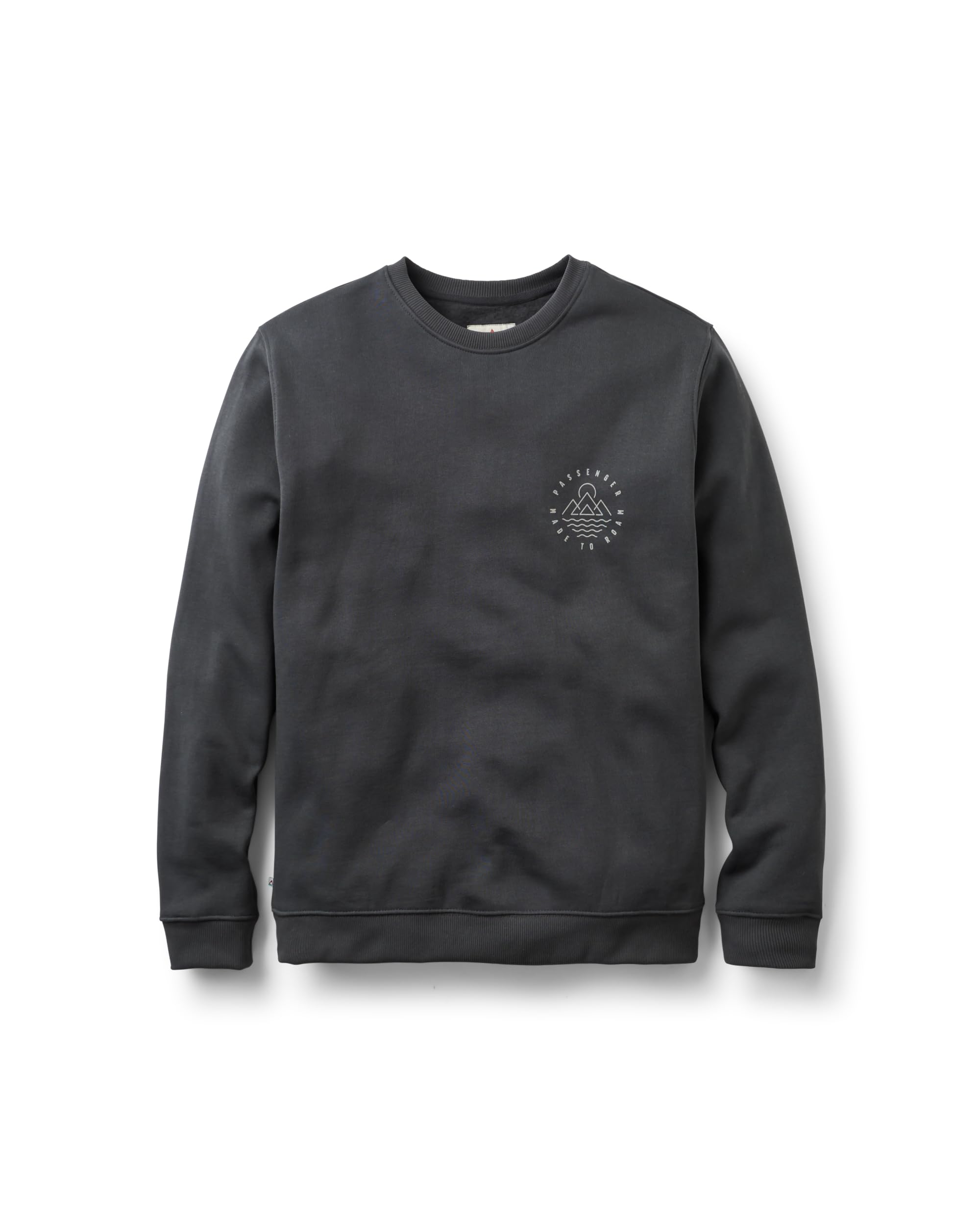 Passenger Men's Escapism Recycled Cotton Sweatshirt (UK, Alpha, S, Regular, Regular, Black 2.0)