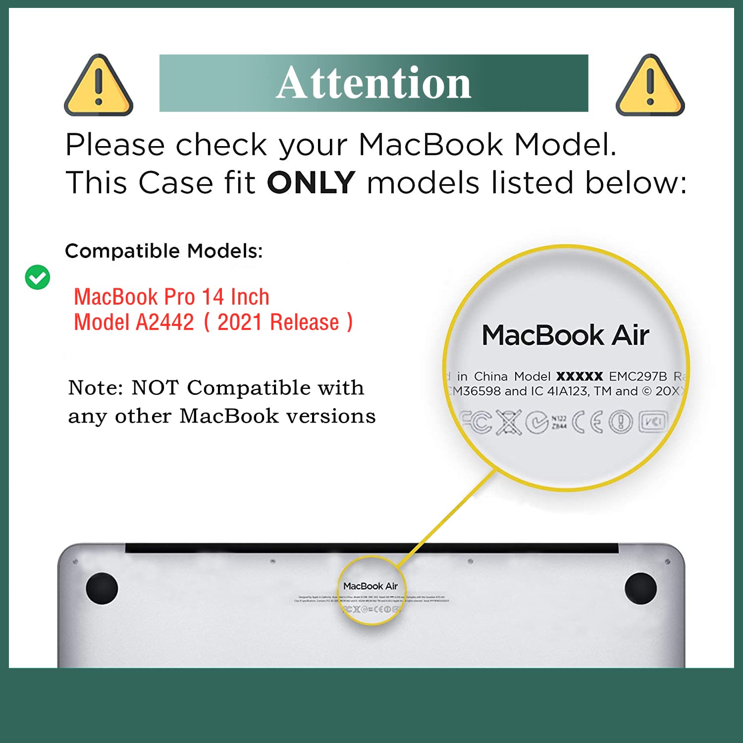 Case for MacBook Pro 14 inch Case 2024 2023-2021 Release M3 A2918 A2992 M2 A2779 M1 A2442 Pro Max, Classic Printed Plastic Hard Shell Case & Keyboard Cover for MacBook Pro 14", Star Tree — view 2