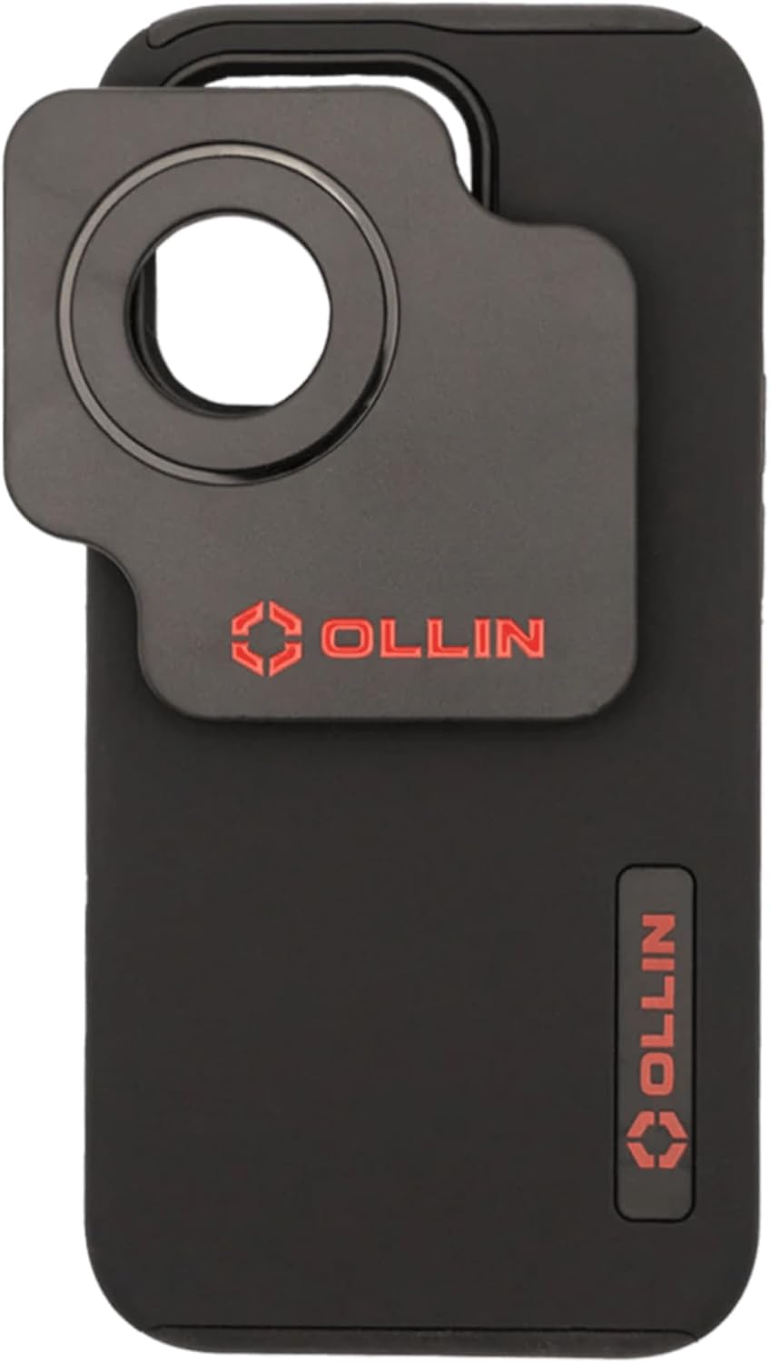 OLLIN Snapshot Snapcase Digiscoping Phone Case - Magnetic Self-Centering Technology, for Binoculars, Spotting Scopes, Hunting, Wildlife Photography, Compatible with Apple iPhone 14 Pro