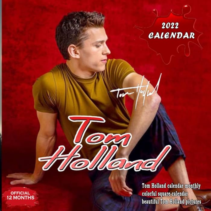 buy-tom-holland-2022-calendar-tom-holland-calendar-2022-12-months-with