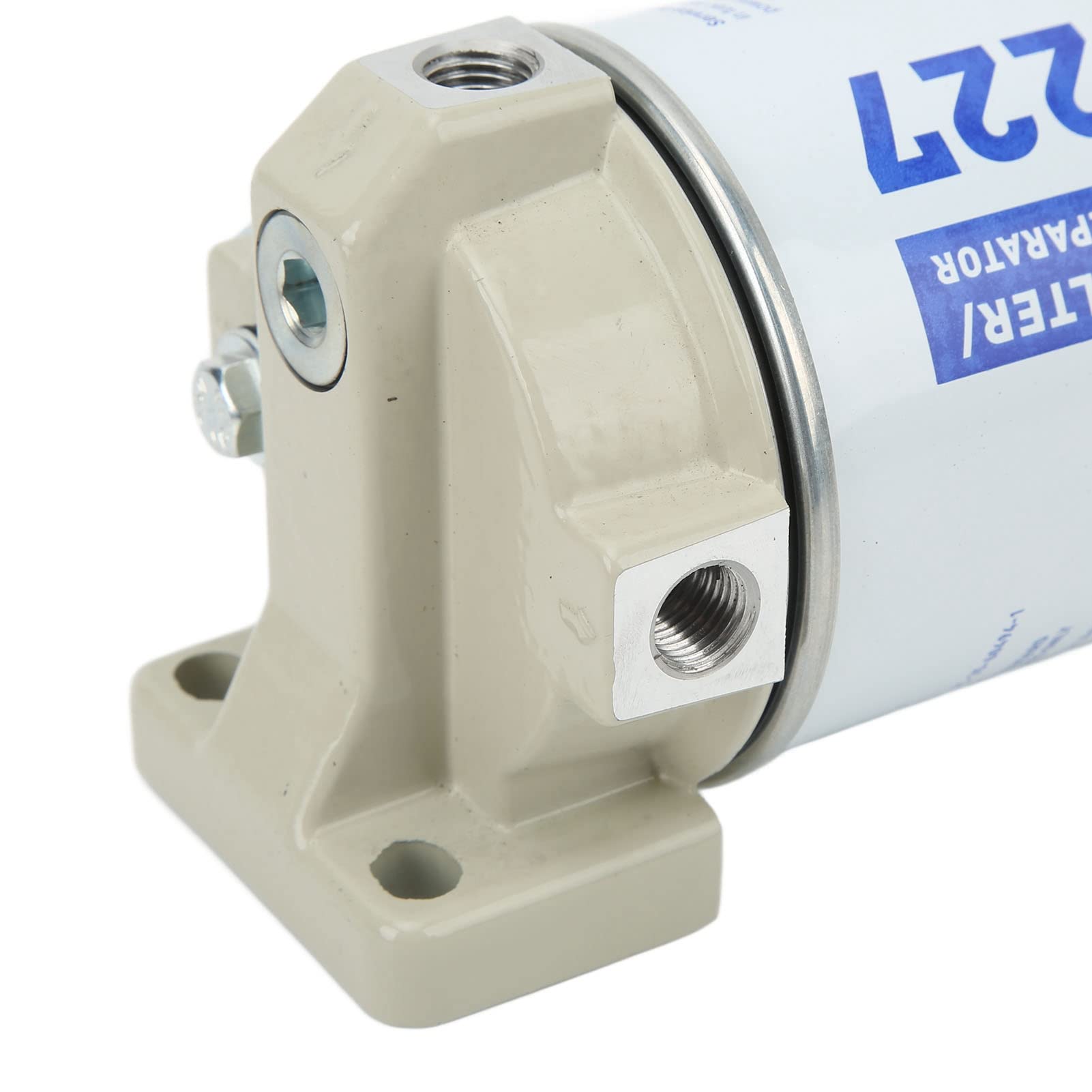Separatore d'acqua per olio marino Filtro per la separazione dell'acqua del carburante Accessori fuoribordo Sostituzione Guscio in lega di alluminio durevole per motoscafi