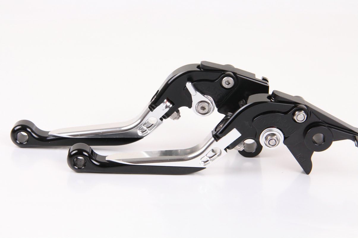 motor-mh Brake Clutch Levers Compatible with Yamaha VMX-12 Vmax 1200 1985-2002 (Black Titanium)