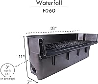 Vista 3 de HALF OFF PONDS Simply Waterfalls 6100 - Kit de cascada con revestimiento de PVC de 10' x 25' y bomba de 6,100 GPH - PVCPLAN4