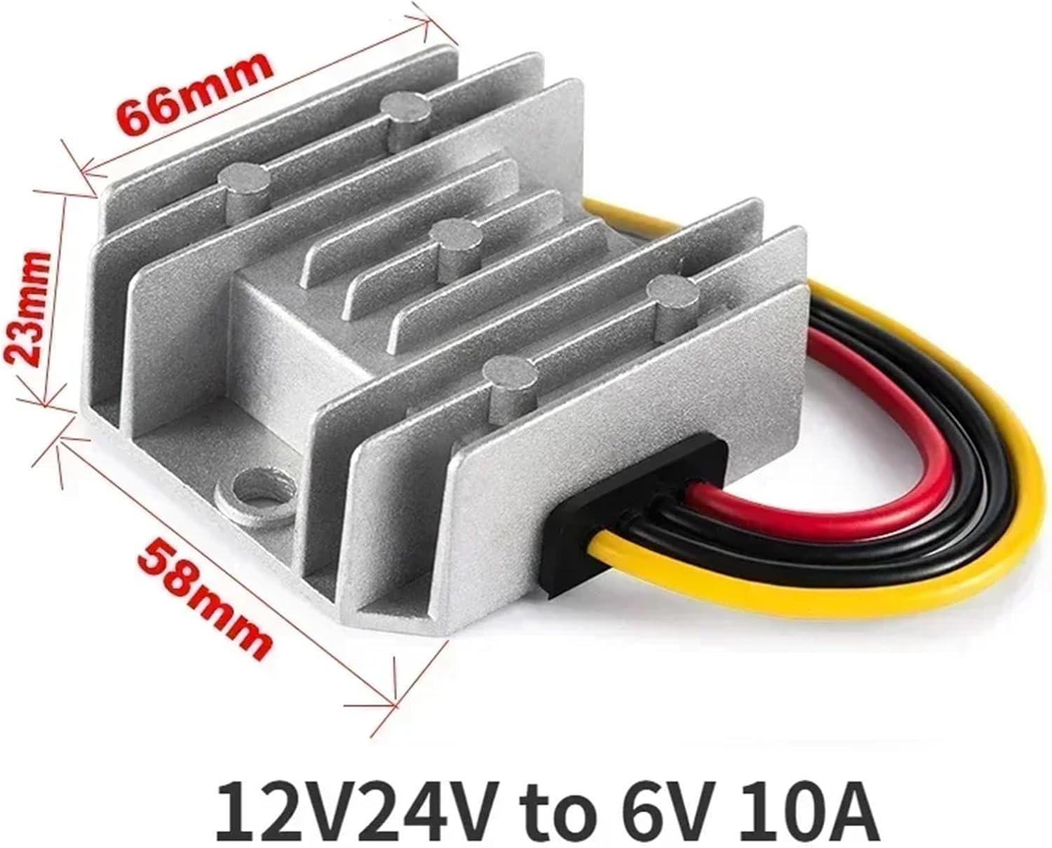 1 Pcs 9V 12V 24V 36V to 6V 4A-10A DC-DC Buck Power Converter Step Down Power Supply Waterproof 12V 24V to 6V 12 Volt to 6 Volt(12V24V to 6V 10A)