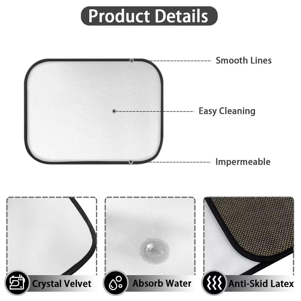 Youngerbaby Wolf Car Rear Floor Mats Set of 2 Galaxy Floor Mat Automotive Carpet Back Seat Mats Universal — view 6