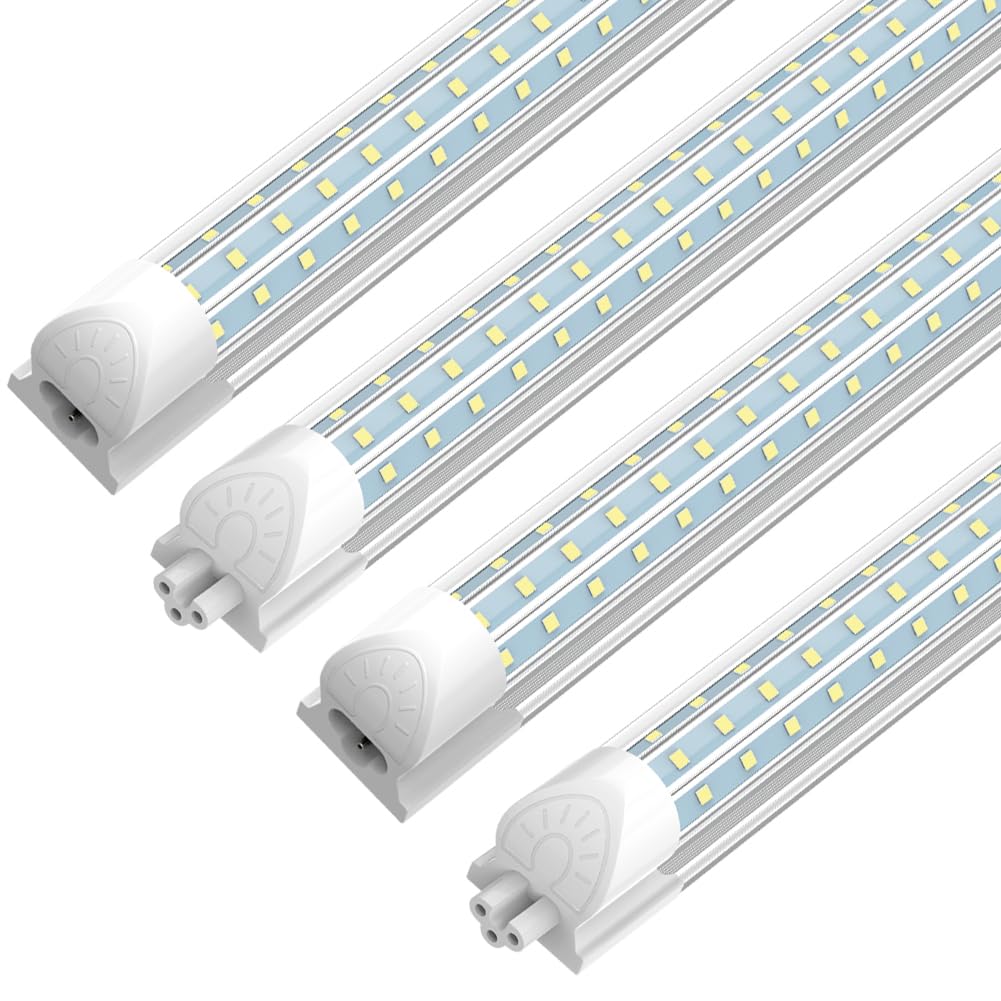 8 Foot Led Shop Lights Fixture 8FT 144W LED Tube Light T8 Integrated