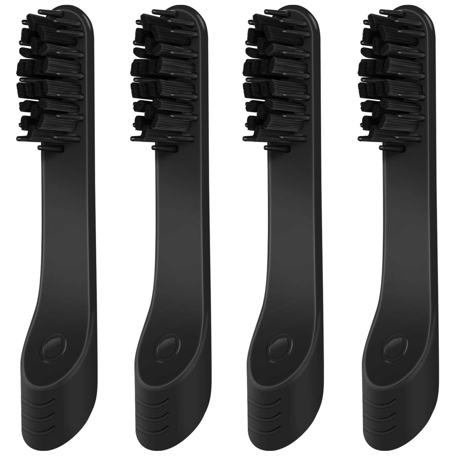 4-Count Black Electric Toothbrush Replacement Heads Compatible with Similar Sonic Toothbrushes Adult Refill Brush Heads