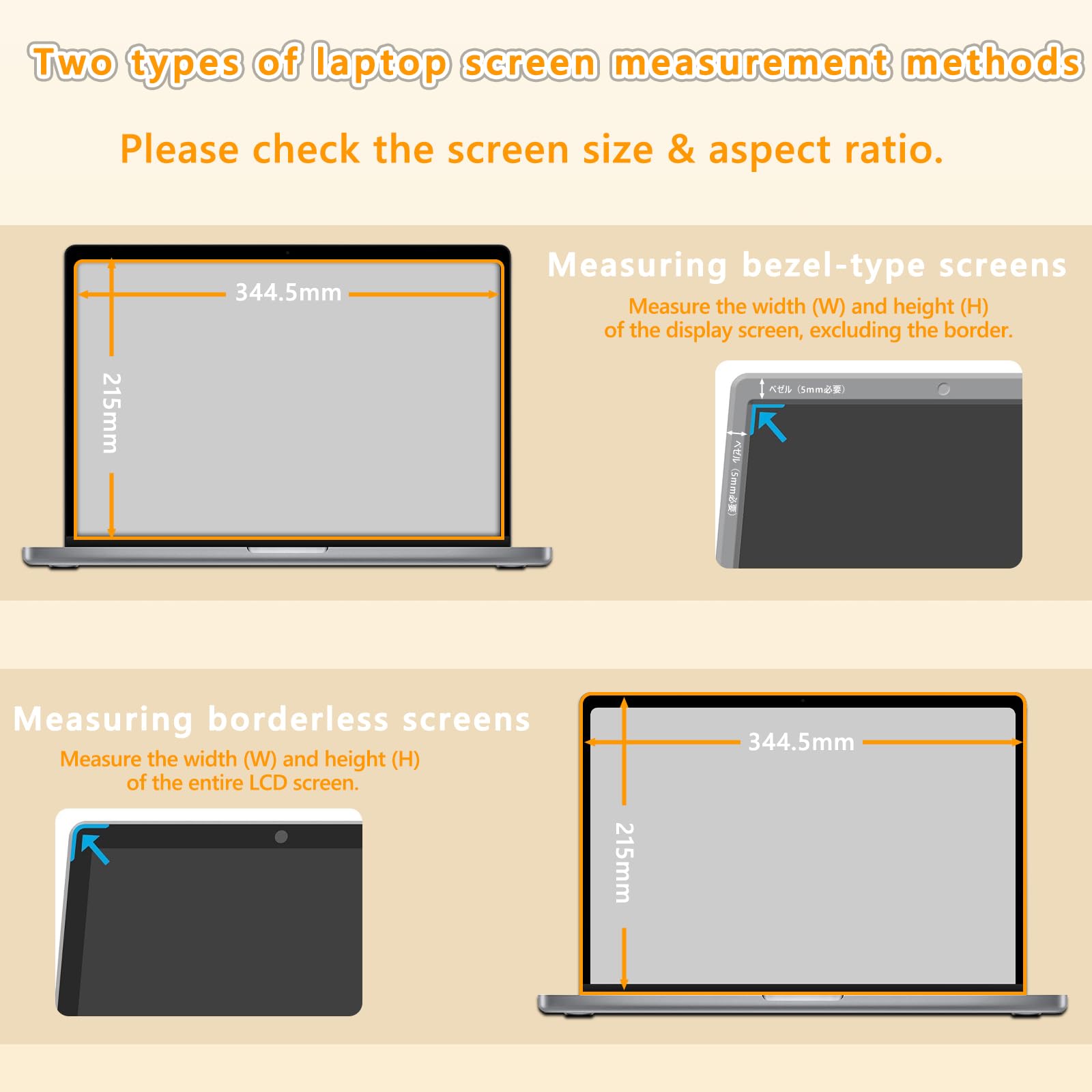 Filtro de Privacidad para Portátiles 16" [16:10], Protector de Pantalla para Portátiles, Anti Luz Azul Privacy de Film Extraíble, Compatible con DELL/HP/Acer/Lenovo/ThinkPad/ASUS/Sony