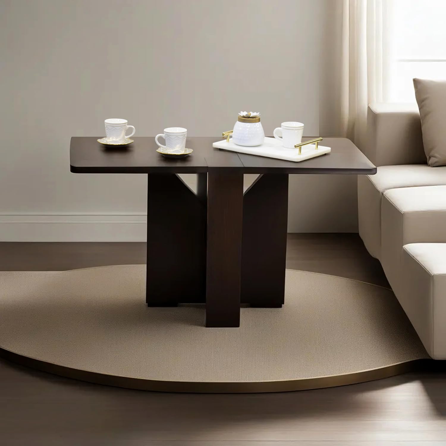 Spacecrafts® Wooden Folding Coffee Center Table - Wenge (B0BHJLLWY2) Amazon Price History, Amazon Price Tracker