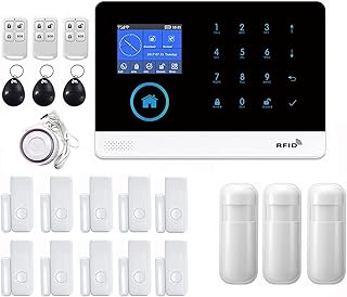 Kits de alarme de segurança residencial inteligente Sistema de alarme de segurança residencial Wifi GSM Alarme Interfone Controle remoto Autodial 433MHz Detectores Tuya APP Control Com controles remot