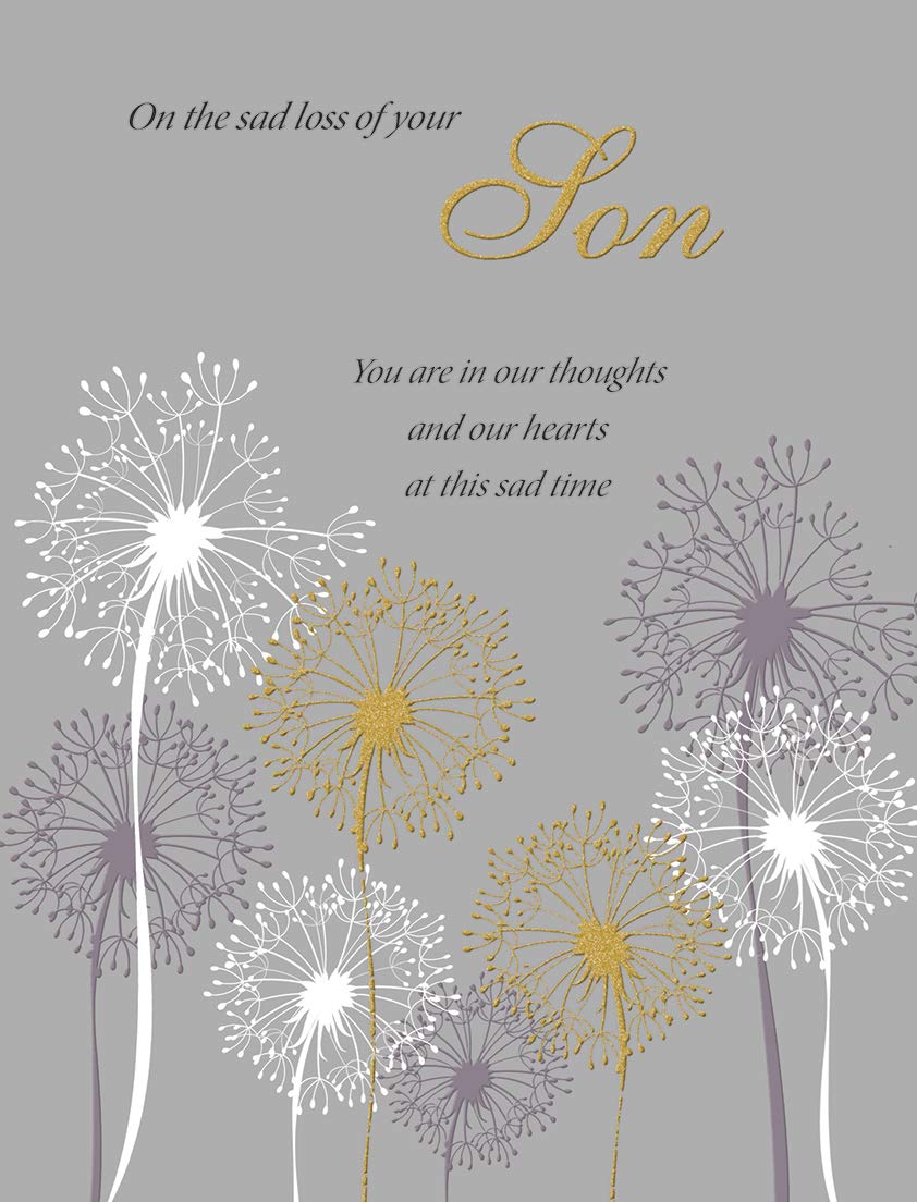 SYMPATHY CONDOLENCE CARD - ON THE SAD LOSS OF YOUR SON