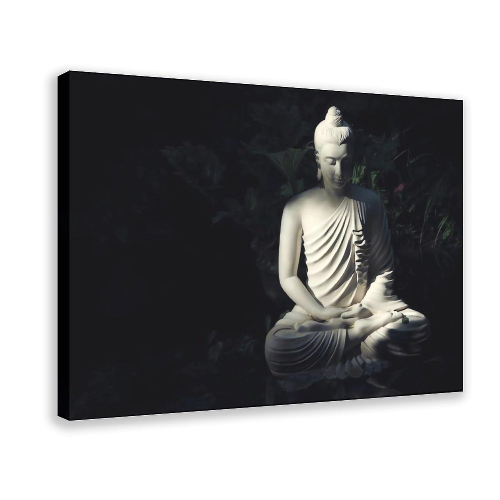 Qnvjqkdsi Frame Bouddha Art Canvas Poster Bedroom Decor Landscape Office Room Decor Gift 24" L X 36" W