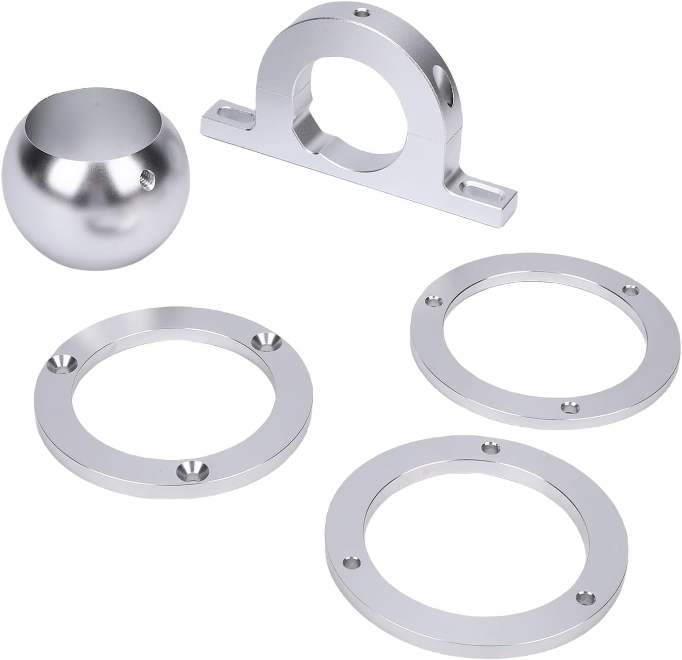 2 Inch Swivel Base Floor Mount, Steering Column Drop Kit, Aluminum Alloy Steering Column Floor Mount with 350 454.for Vehicles with 2" Diameter Columns, Easy