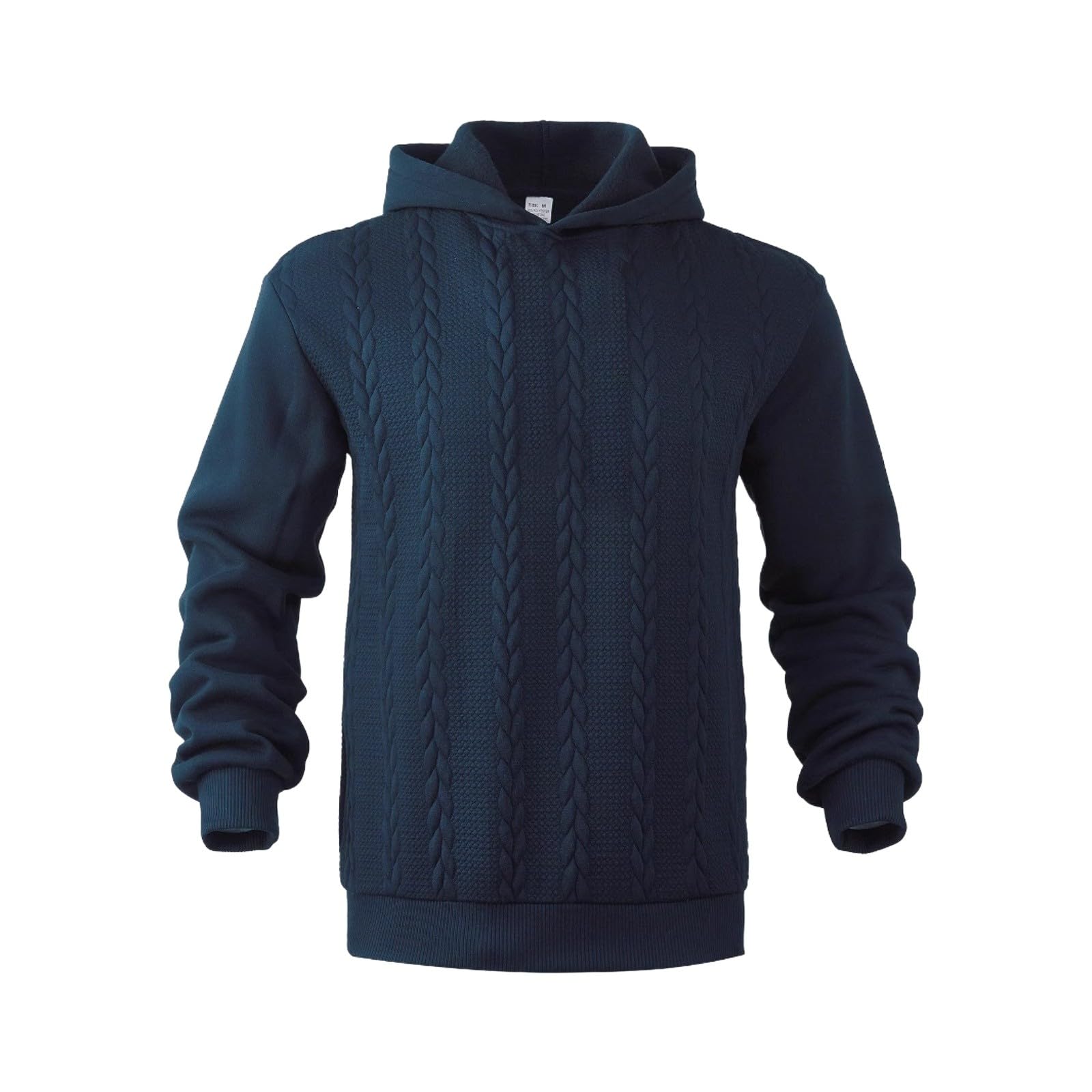 Ropa Anti UV Hombre Sudadera con Capucha De Color Liso para Hombre, Punto, Camisas Casuales Manga Larga, Suéter Invierno Exteriores, Sudaderas 2026 Camisola Navidad Moto Protecciones