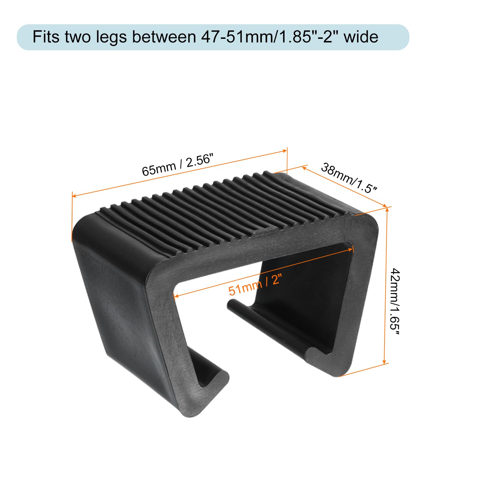 uxcell 4pcs Patio Furniture Clips, Rattan Furniture Clamps, 51mm (2