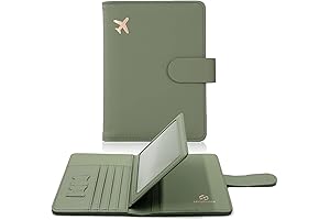 Waterproof RFID Blocking Passport Holder, Passport Cover with Card Slots for Men/Women